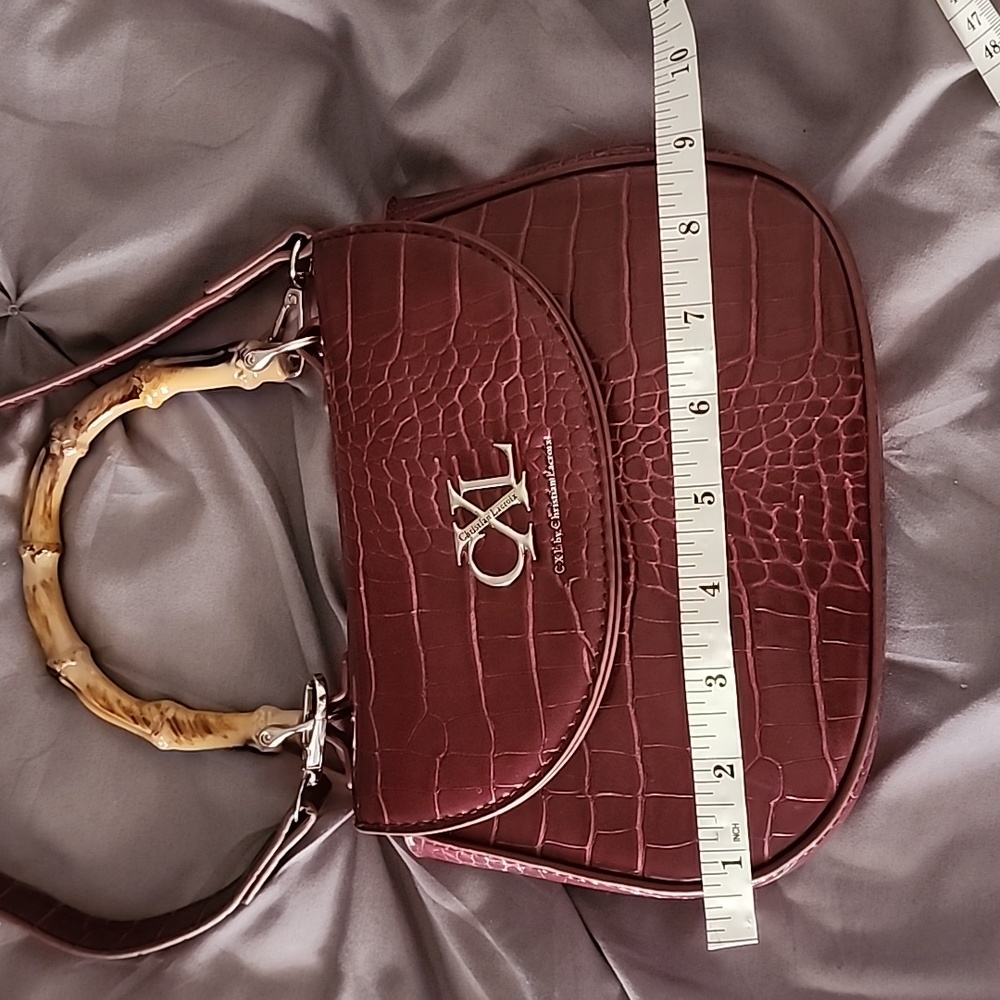 "CXL By Christian Lacroix" Croc Skin Purse ❤️ - Picture 11 of 12